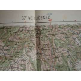 Lučenec (Slovensko, mapa, měřítko 1:200000)